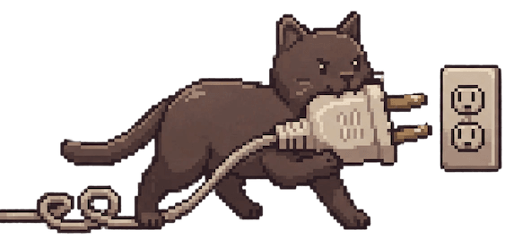 Cat plugging in connections